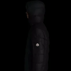Doudoune MONCLER Montgenevre capuche flanelle noir mat