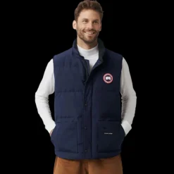 Doudoune sans manches Canada Goose bleu marine Freestyle
