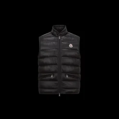 Doudoune sans manches MONCLER Gilet Gui repliable nylon noir