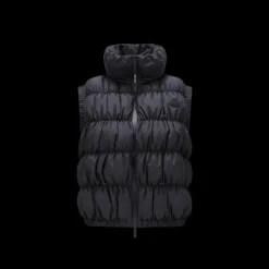 Doudoune sans manches MONCLER Apriate gilet nylon noir mat