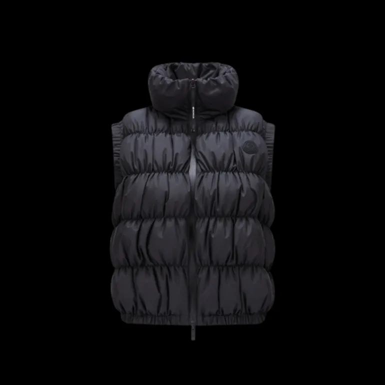Doudoune sans manches MONCLER Apriate gilet nylon noir mat