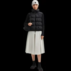 Doudoune sans manches MONCLER Apriate gilet nylon noir mat