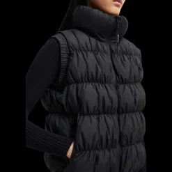 Doudoune sans manches MONCLER Apriate gilet nylon noir mat