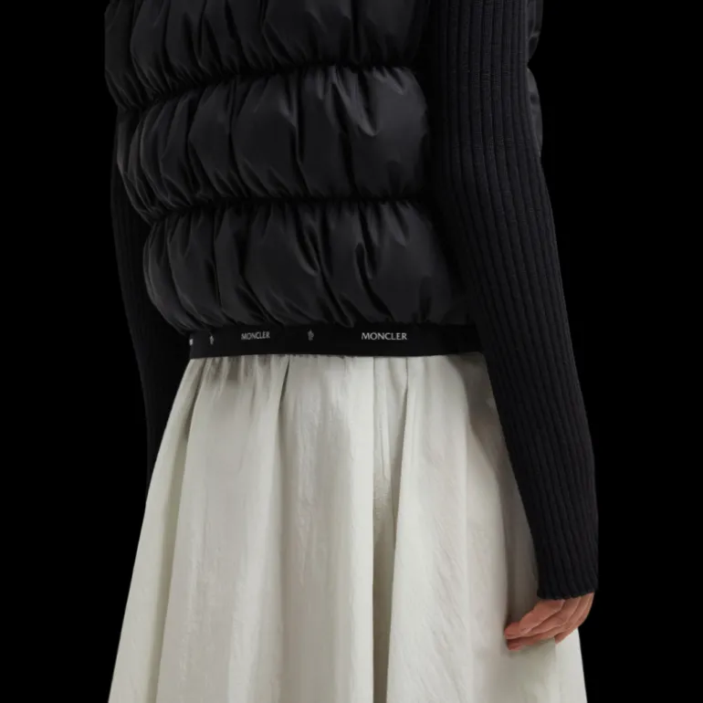 Doudoune sans manches MONCLER Apriate gilet nylon noir mat
