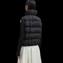 Doudoune sans manches MONCLER Apriate gilet nylon noir mat