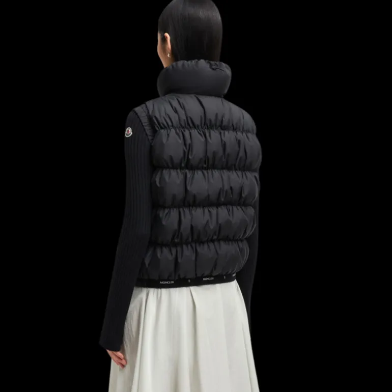Doudoune sans manches MONCLER Apriate gilet nylon noir mat
