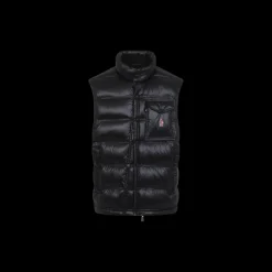 Doudoune sans manches Nantu gilet noir brillant Moncler Grenoble