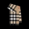 Echarpe BURBERRY cachemire check gros carreaux beige