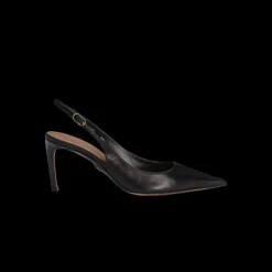 Escarpins à bride DOLCE & GABBANA arrière cuir chèvre poli noir