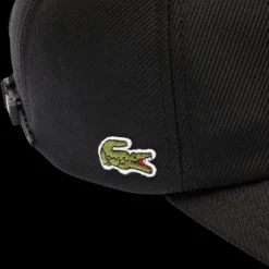 Fashion Show LACOSTE Casquette laine mélangée noir patch Tennis