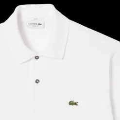 Fashion Show Polo coton blanc broderie crocodile photo Tennis