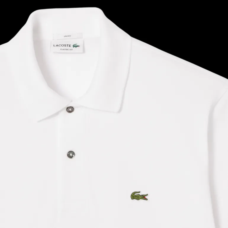 Fashion Show Polo coton blanc broderie crocodile photo Tennis