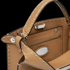 FENDI Peekaboo ISeeU X-Lite Small Sac cuir Selleria beige