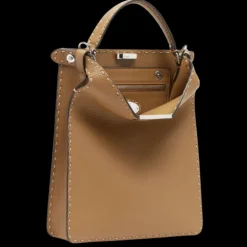 FENDI Peekaboo ISeeU X-Lite Small Sac cuir Selleria beige