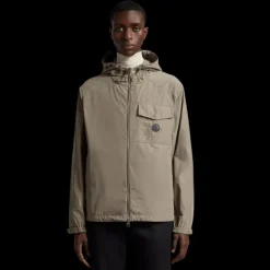 fuyue TAUPE LOGO POIT CUIR