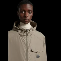 fuyue TAUPE LOGO POIT CUIR