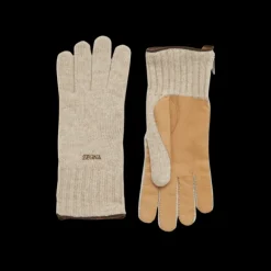 Gants ZEGNA Oasi Cashmere beige paume cuir
