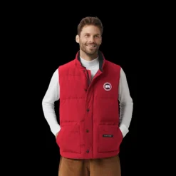 Gilet CANADA GOOSE Freestyle Crew doudoune sans manches Rouge