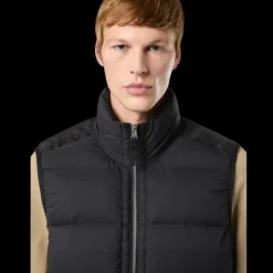 Gilet sans manche STONE ISLAND doudoune nylon noir mat