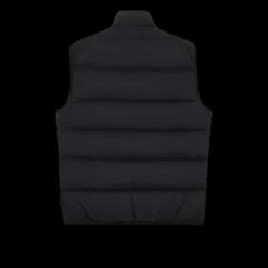 Gilet sans manche STONE ISLAND doudoune nylon noir mat