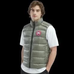 Gilet sans manches CANADA GOOSE Crofton doudoune nylon kaki