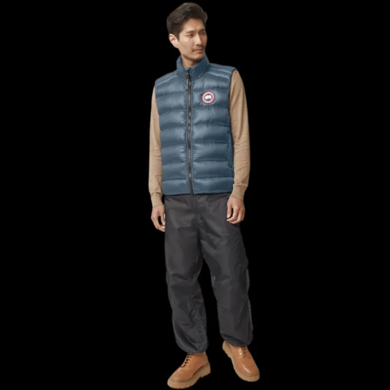 Gilet sans manches CANADA GOOSE Crofton doudoune nylon bleu glacier