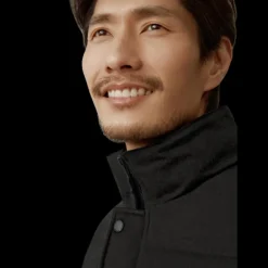 Gilet sans manches CANADA GOOSE Garson laine Flanelle Gris Carbone chiné