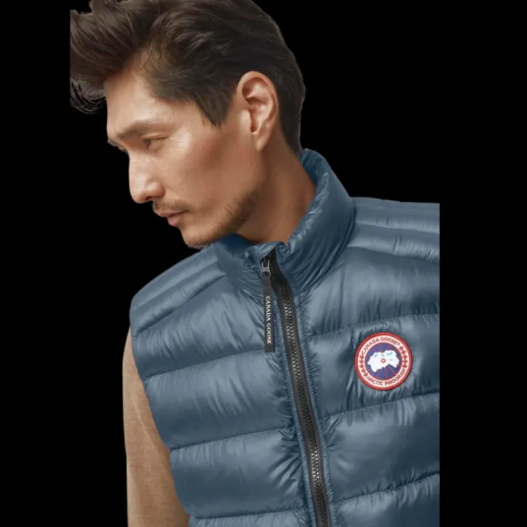 Gilet sans manches CANADA GOOSE Crofton doudoune nylon bleu glacier