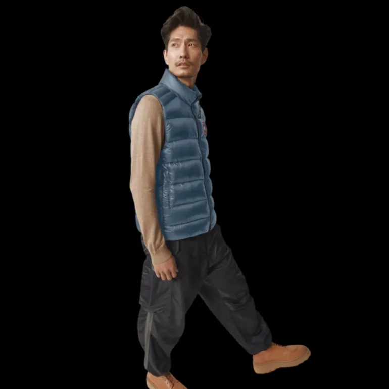 Gilet sans manches CANADA GOOSE Crofton doudoune nylon bleu glacier
