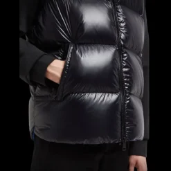 Gilet sans manches MONCLER Sumido doudoune noir gros logo