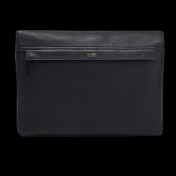 Grand Sac Messenger TOM FORD Icon cuir grainé noir Bandoulière