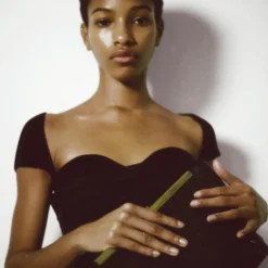 Haut KHAITE Ista encolure cœur bustier maille viscose noir