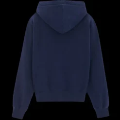 Hoodie SAINT LAURENT Cassandre coton bleu marine broderie YSL
