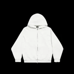Hoodie Zippé BALENCIAGA molleton blanc cassé imprimé Not Been Done multicolore dos