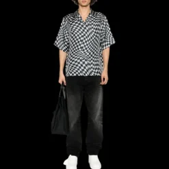 Jean flare AMIRI Stack denim noir délavé