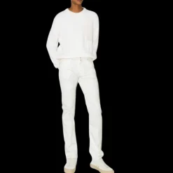 Jean JACOB COHEN Bard coupe slim coton mélangé blanc