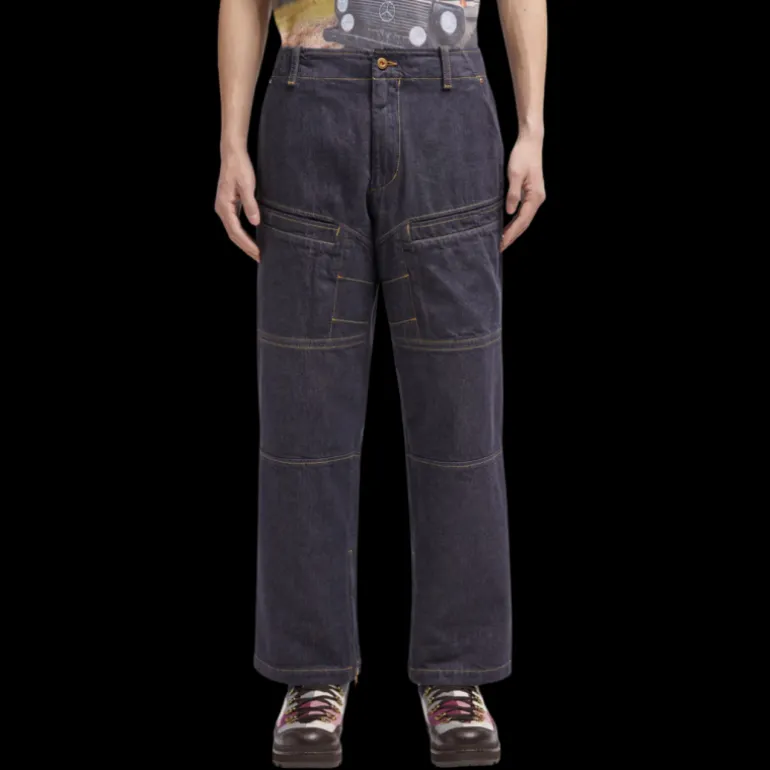 Jean Moncler x Mercedes-Benz by NIGO denim coton bleu brut