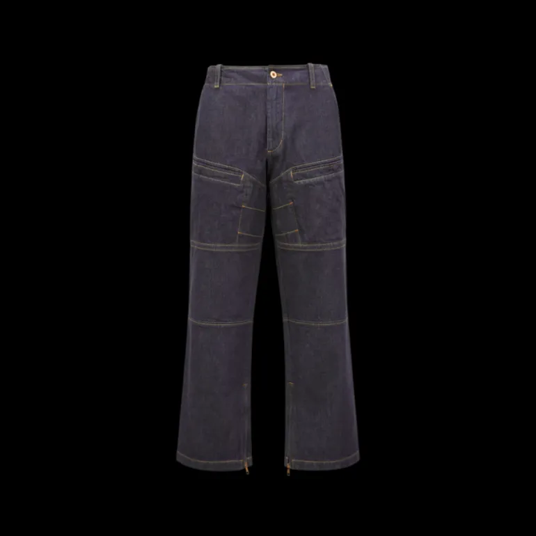 Jean Moncler x Mercedes-Benz by NIGO denim coton bleu brut