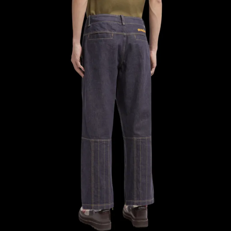 Jean Moncler x Mercedes-Benz by NIGO denim coton bleu brut