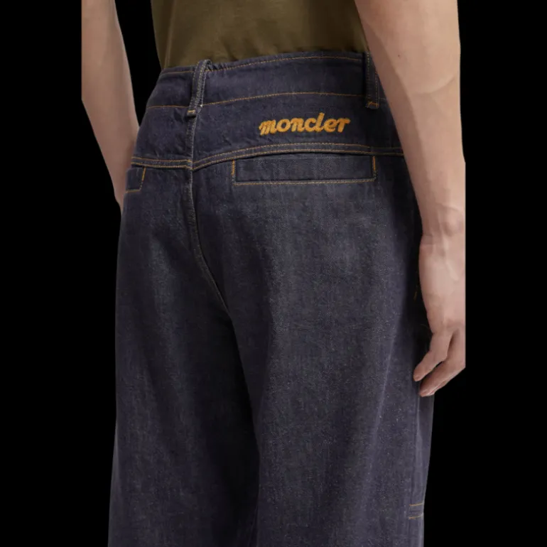 Jean Moncler x Mercedes-Benz by NIGO denim coton bleu brut