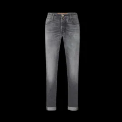 Jean slim régulier JACOB COHEN Bard édition limitée coton gris delavé