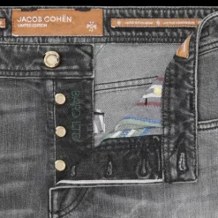 Jean slim régulier JACOB COHEN Bard édition limitée coton gris delavé