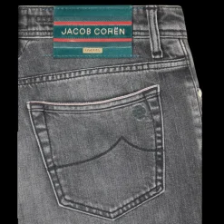 Jean slim régulier JACOB COHEN Bard édition limitée coton gris delavé