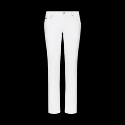 Jeans DOLCE & GABBANA Skinny denim stretch coton blanc plaque