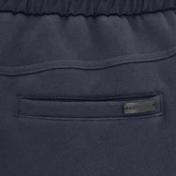 Jogging SAINT LAURENT taille élastique molleton coton satin noir