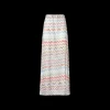 Jupe longue fendue MISSONI viscose zigzag 3D multicolore