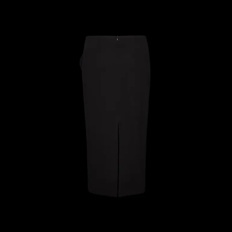 Jupe midi crayon MAGDA BUTRYM fleur 3D viscose noir