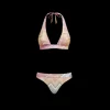 Maillot de bain MISSONI 2 pièces triangle chevrons multicolore