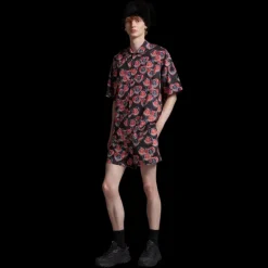 Maillot de bain Moncler noir multicoeur