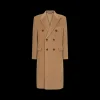 Manteau croisé DOLCE & GABBANA laine lama camel